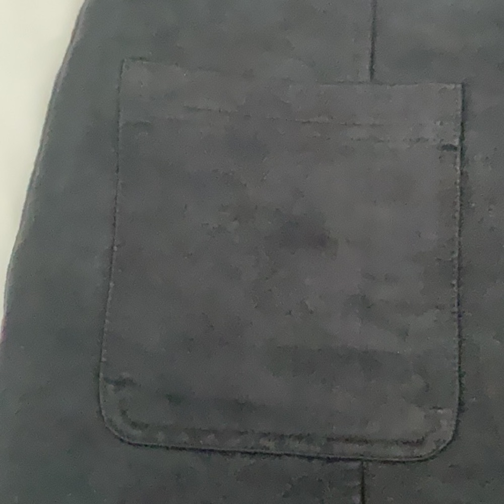 Charcoal Faux Suede Old Navy A Line Mini Skirt Back Zipper Size 4 - Picture 2 of 11
